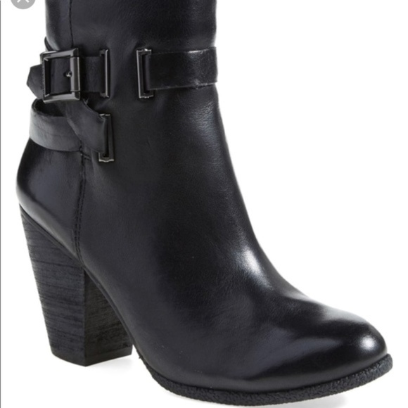 New Vince Camuto Harriet Bootie Black 9.5 Leather - Picture 2 of 8